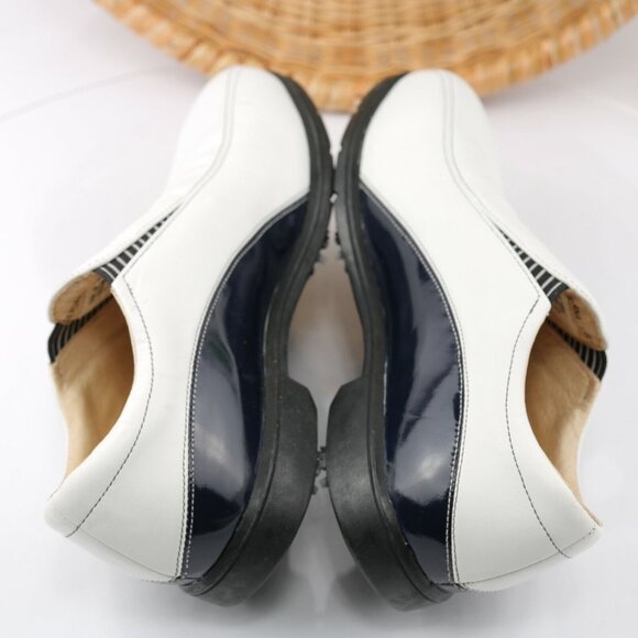 VTG Nike Womens Air Presto Golf Shoe Size 8 White Slip On Soft Spikes Verdana - Picture 8 of 12